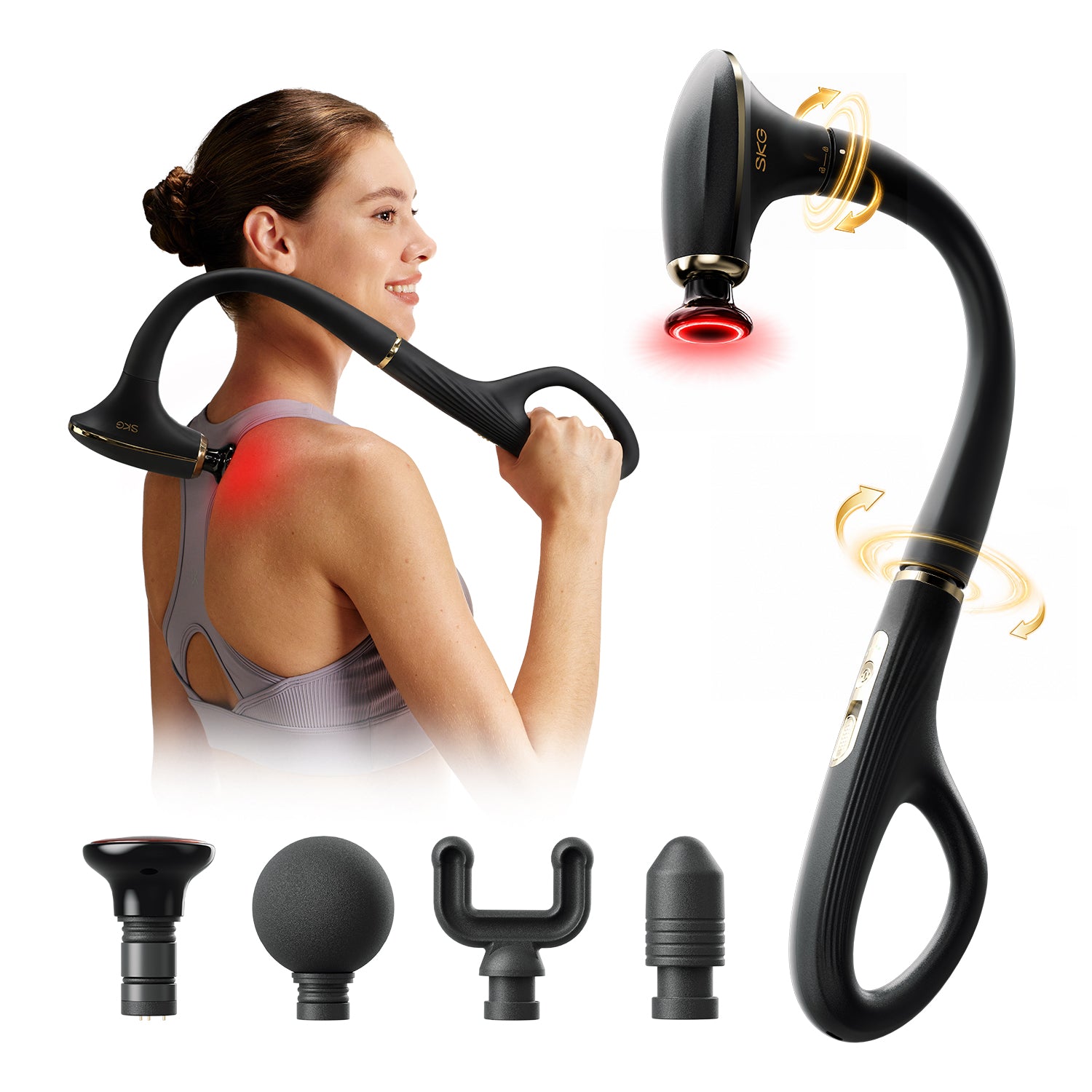 SKG DS300 5合1熱療按摩槍 Thermal Massage Gun